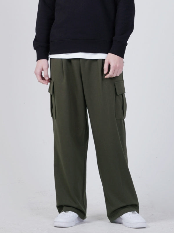 GAKKAI UNION Onetuck Wide Sweat Cargo Pants / 가까이 유니언즈 원턱 와이드 스웨트 카고 팬츠