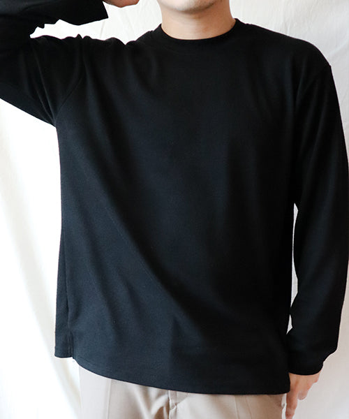 Cozy Knit Long Sleeve Black 코지 니트 긴팔티 블랙