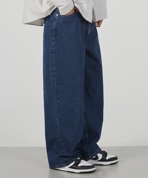 Easy Wide Denim Pants Deep Blue / 이지 와이드 데님 팬츠 딥블루
